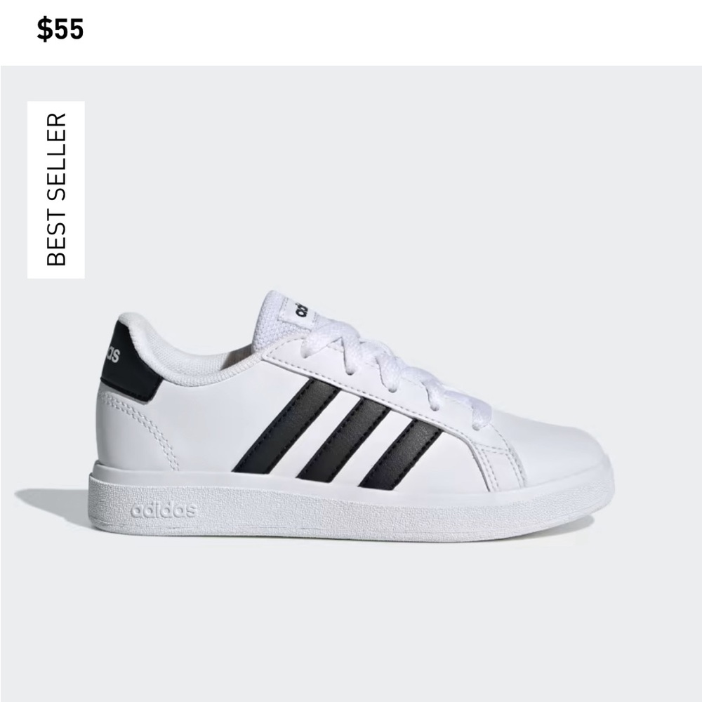 Like new toddler adidas sneakers. Worn maybe once and in excellent condition!